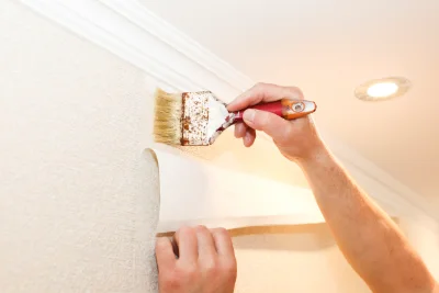 Pose de papier peint à Dargies — revêtements muraux et toiles de verre